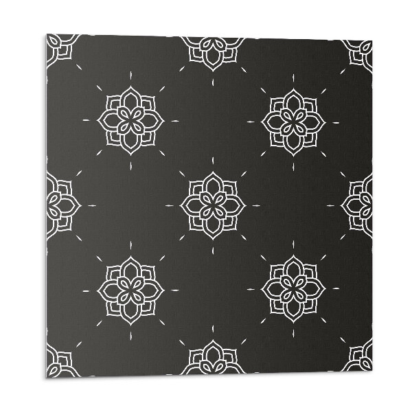 Samolepící podlahové čtverce Květinový vzor na pozadí