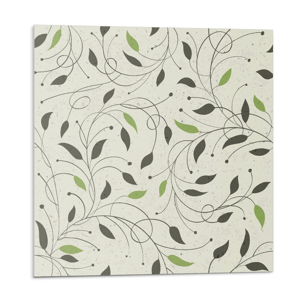 Samolepící dlaždice Vzor s listy a větvičky