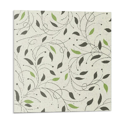 Samolepící dlaždice Vzor s listy a větvičky