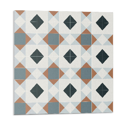 Samolepící podlahové čtverce Geometrický vzor dlaždic