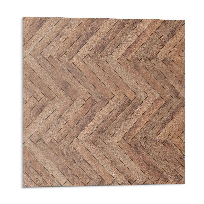 Samolepící podlahové čtverce Prkenný vzor rybí kosti