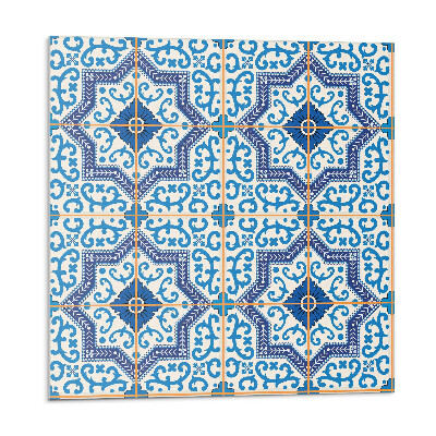 Samolepící podlahové čtverce Vzor dlaždic s ornamenty