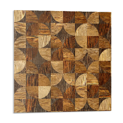 Samolepící dlaždice Geometrický vzor dřeva