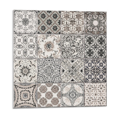 Samolepící podlahové čtverce Vintage vzory
