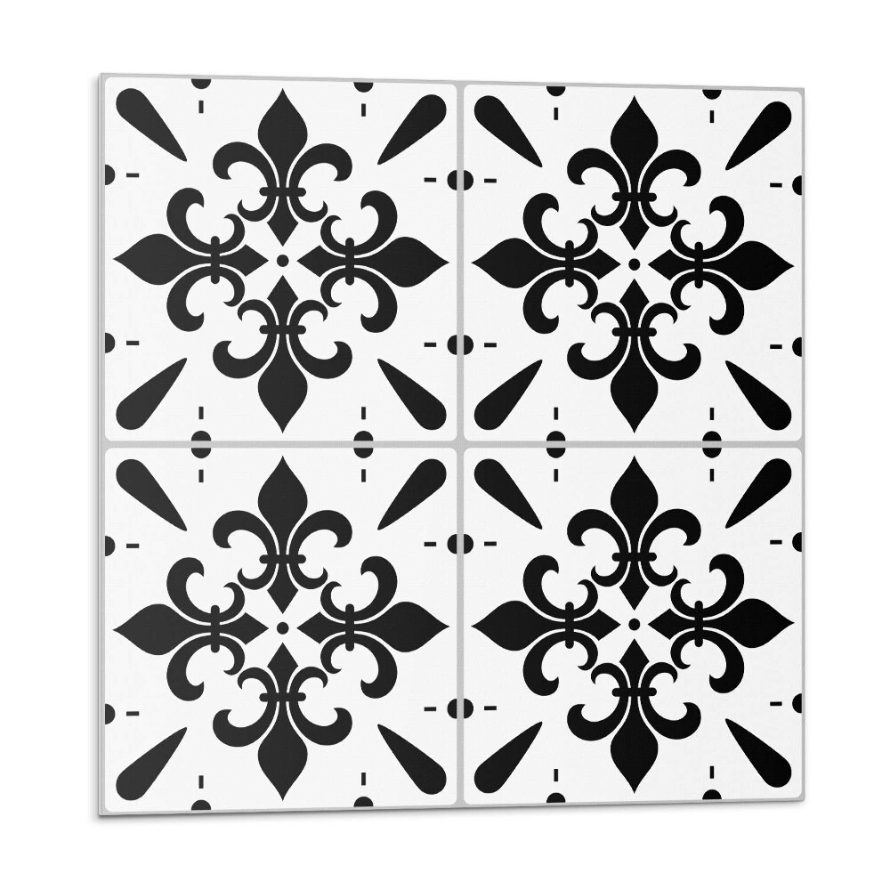 Samolepící podlahové čtverce Vzor s květinovými motivy