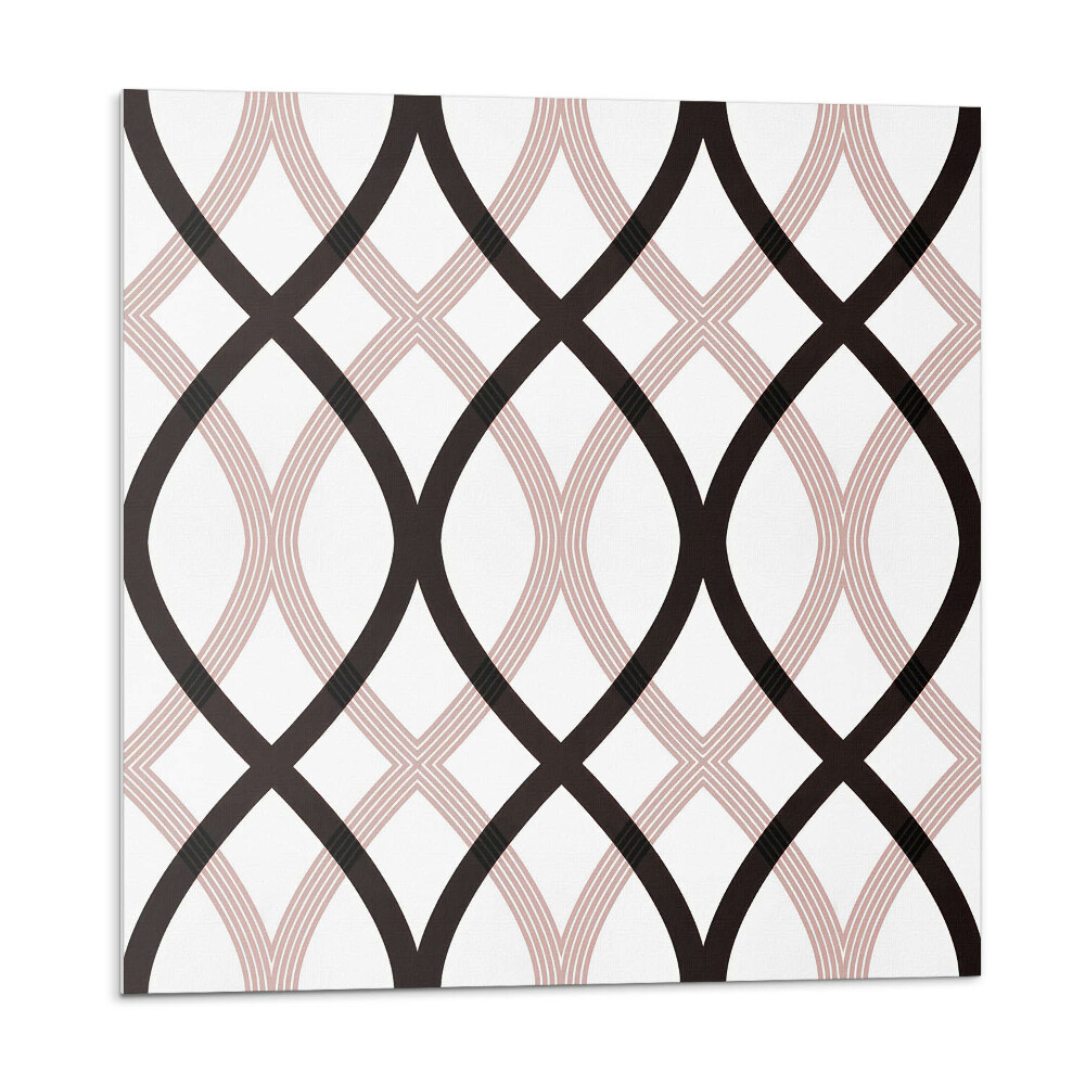 Samolepící podlahové čtverce Stylový vlnitý vzor