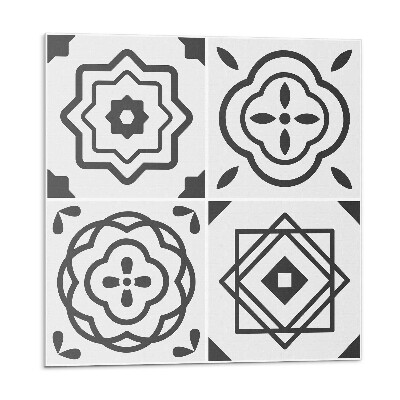 Samolepící dlaždice Geometrické vzory ve čtvercích