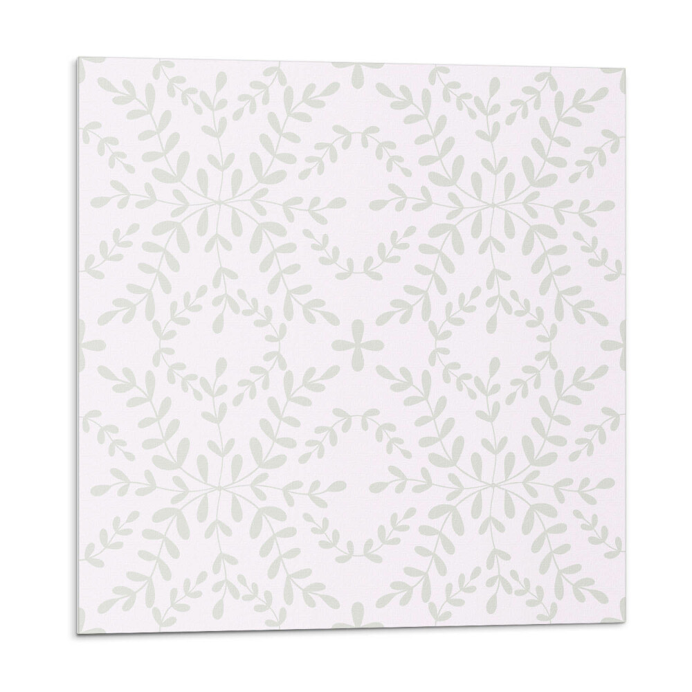 Samolepící podlahové čtverce Jemný rostlinný vzor