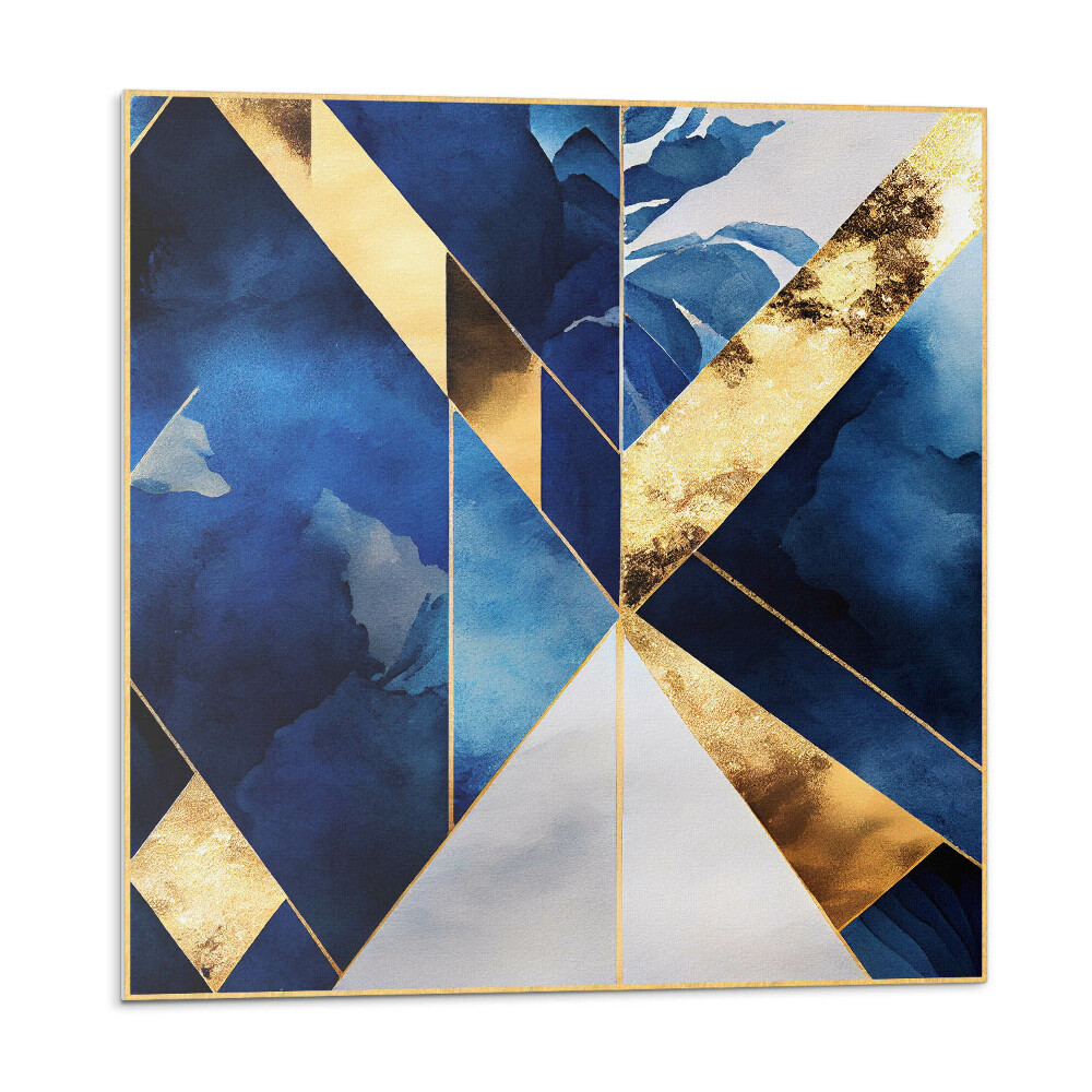 Samolepící podlahové čtverce Geometrie v odstínech