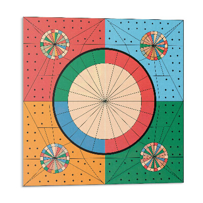 Samolepící dlaždice Geometrický vzor s kruhy