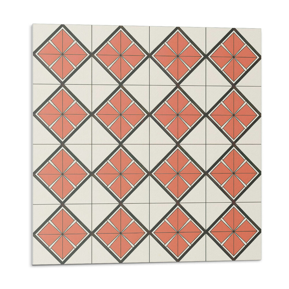 Samolepící podlahové čtverce Geometrický diamantový vzor