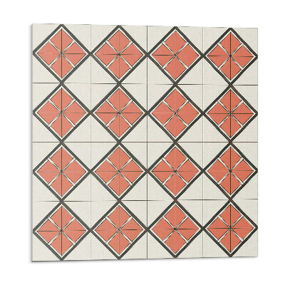 Samolepící podlahové čtverce Geometrický diamantový vzor