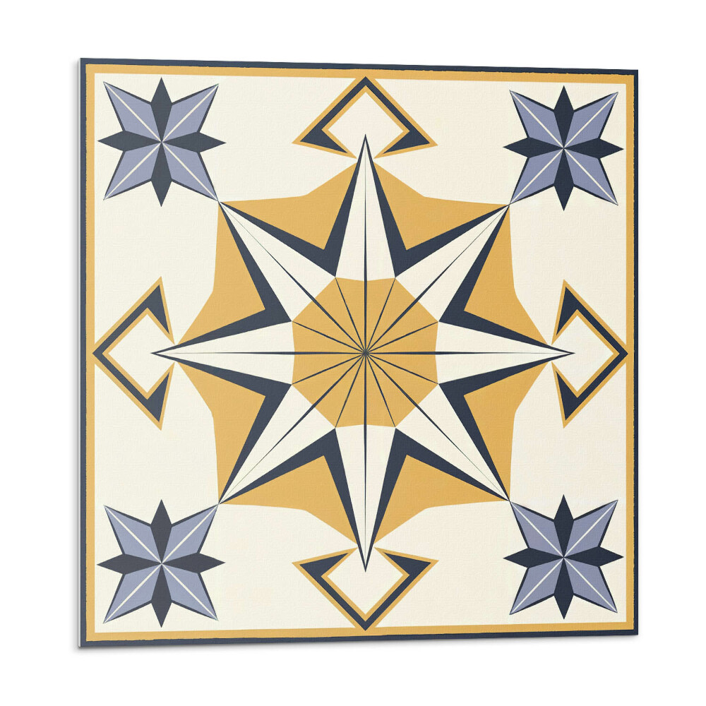 Samolepící dlaždice Kompasový vzor s hvězdami