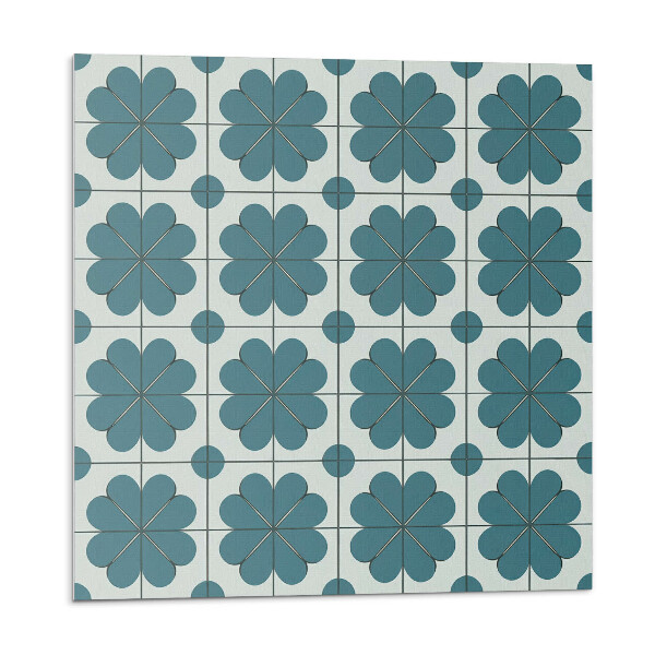 Samolepící podlahové čtverce Květinové vzory v aranžmá