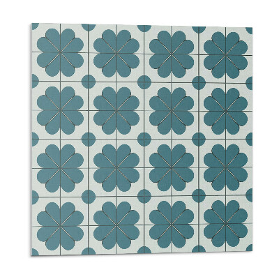 Samolepící podlahové čtverce Květinové vzory v aranžmá