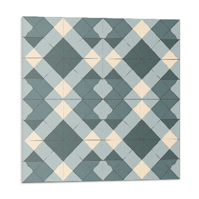 Samolepící podlahové čtverce Geometrický diamantový vzor