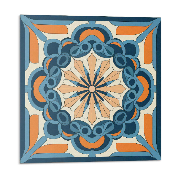 Samolepící dlaždice Vzor mandaly s květinovým motivem