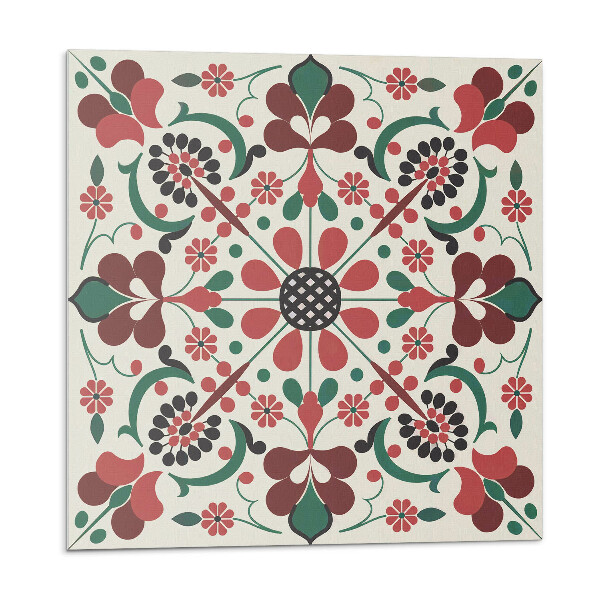 Samolepící dlaždice Květinový vzor se symetrií