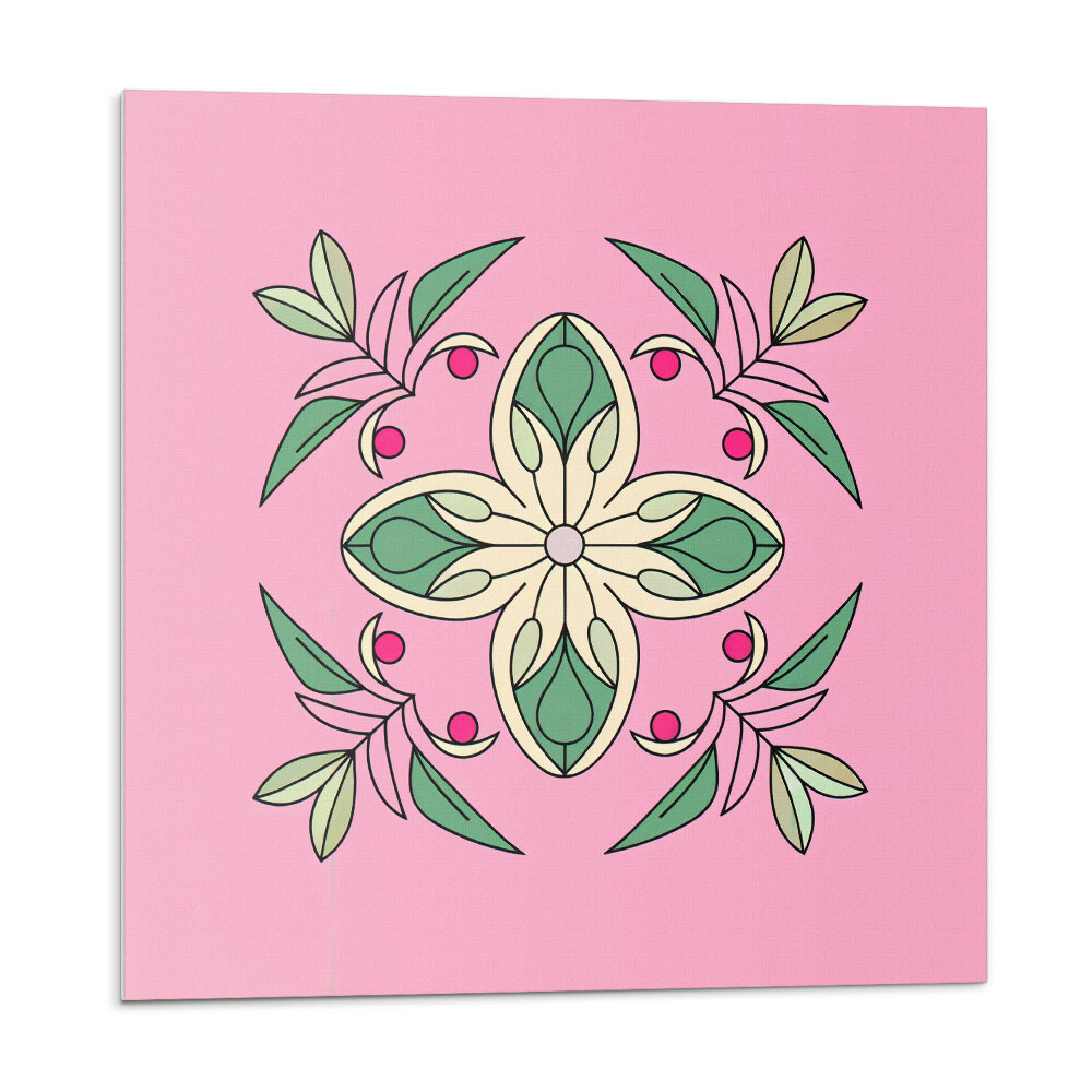 Pvc obklady Květinový vzor s listy