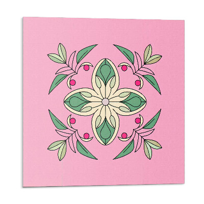 Pvc obklady Květinový vzor s listy