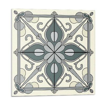 Pvc obklady Květinový vzor s ornamenty