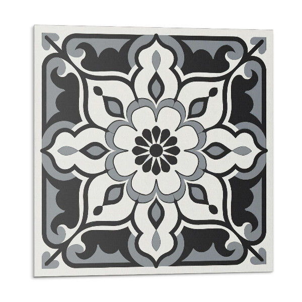 Samolepící dlaždice Květinový vzor s ornamenty