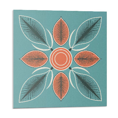 Samolepící dlaždice Květinový vzor s listy