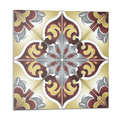 Samolepící dlaždice Dekorativní vzor s květinovým motivem