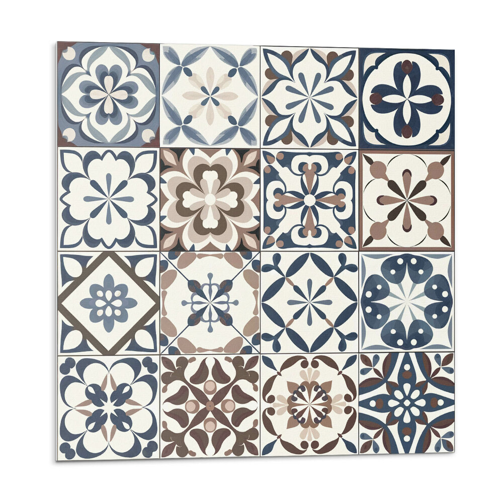 Samolepící podlahové čtverce Dekorativní vzory dlaždic