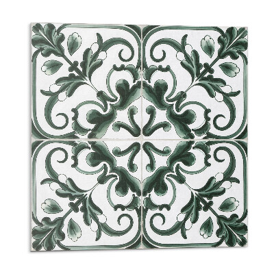 Samolepící podlahové čtverce Vzor rostlin ve čtvercích