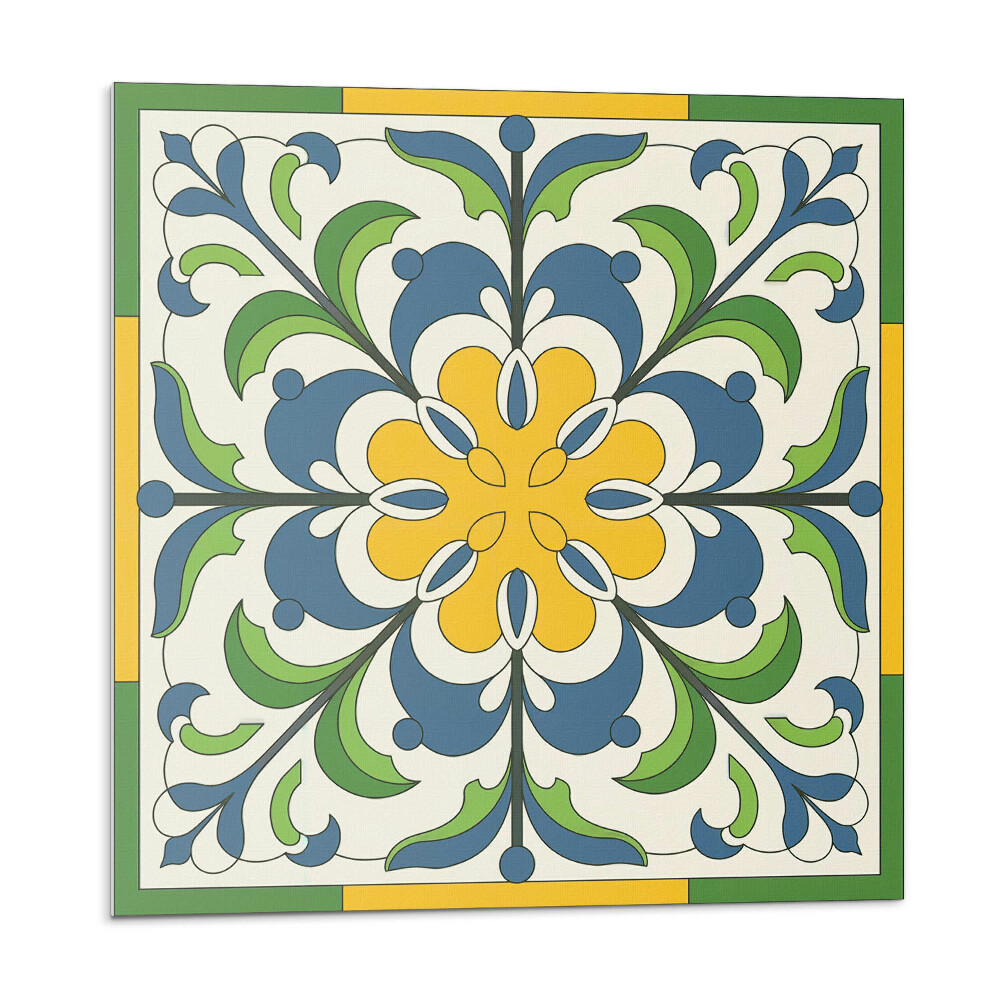 Samolepící dlaždice Květinový motiv s listy