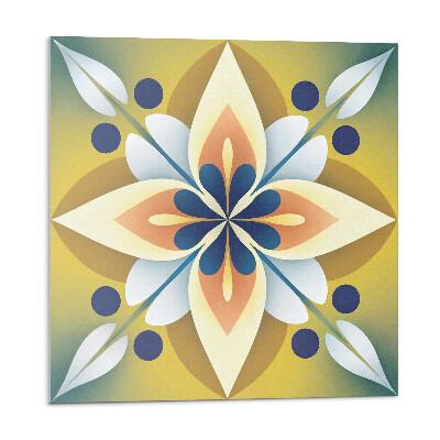 Samolepící dlaždice Květinový vzor mandaly