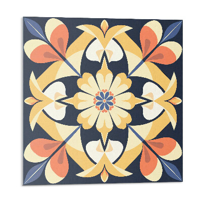 Samolepící dlaždice Květinový vzor mandaly