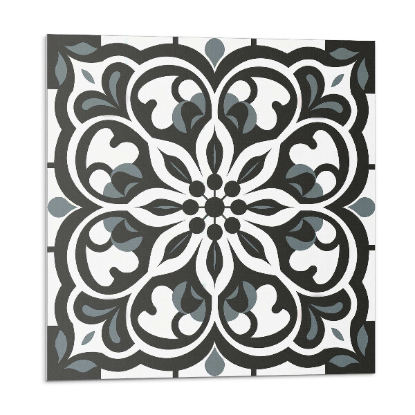 Samolepící dlaždice Květinový vzor s ornamenty