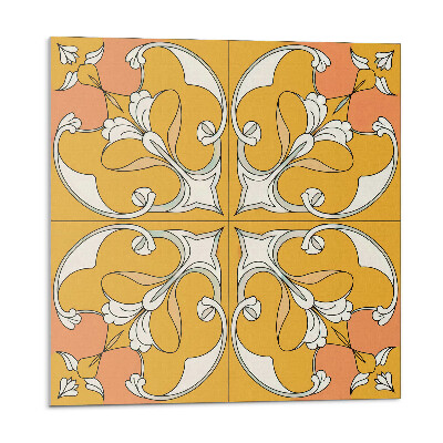 Samolepící dlaždice Květinový vzor v symetrii