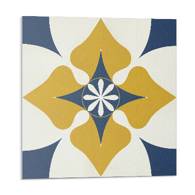 Samolepící dlaždice Květinový vzor se symetrií