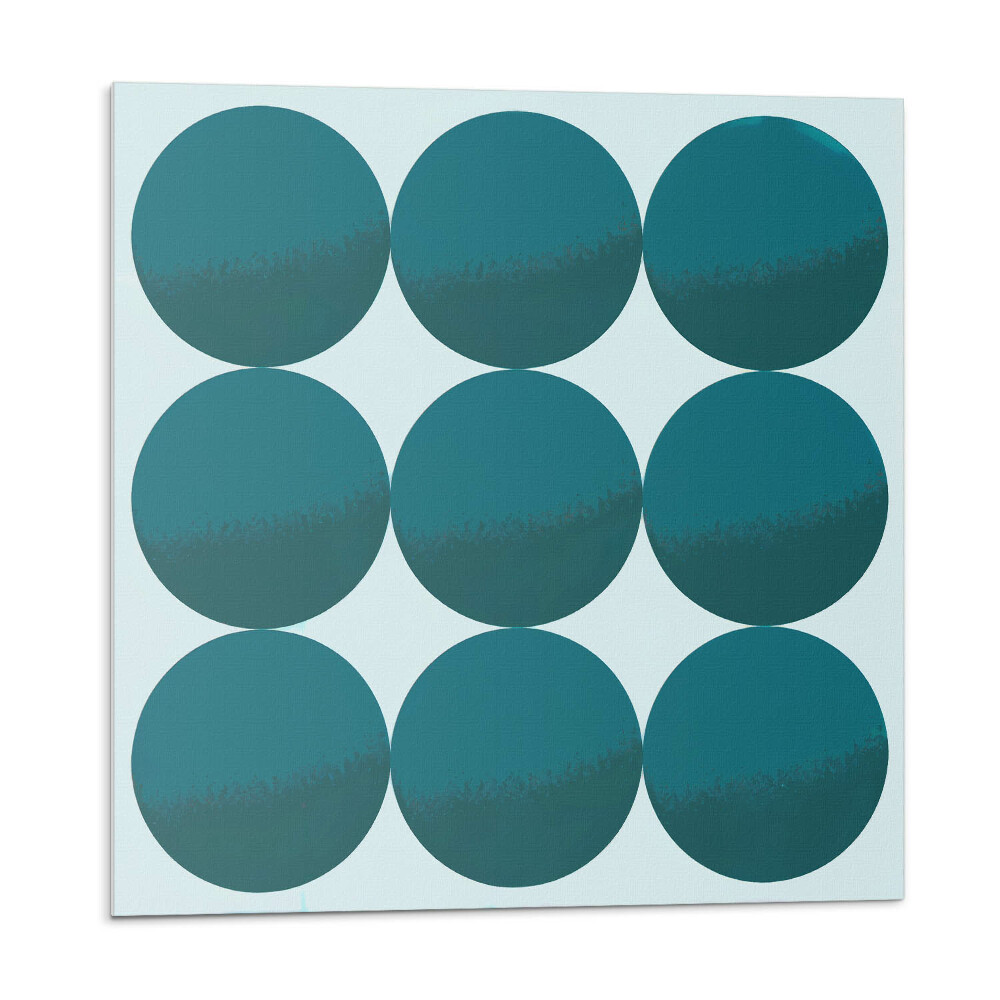 Samolepící podlahové čtverce Uspořádání kruhů v mřížce