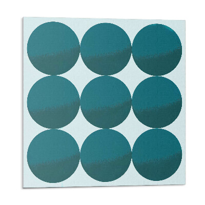 Samolepící podlahové čtverce Uspořádání kruhů v mřížce