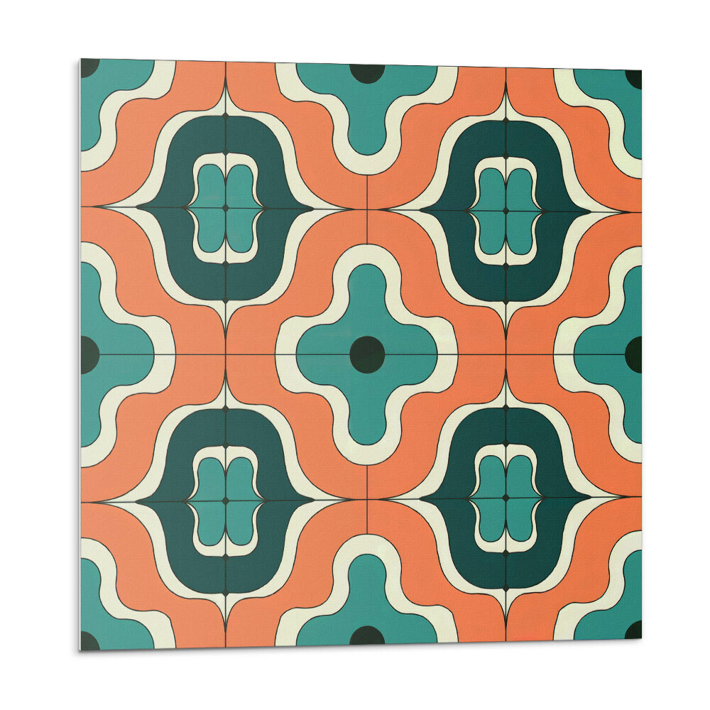 Samolepící podlahové čtverce Abstraktní vlnitý vzor