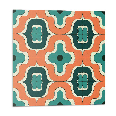 Samolepící podlahové čtverce Abstraktní vlnitý vzor