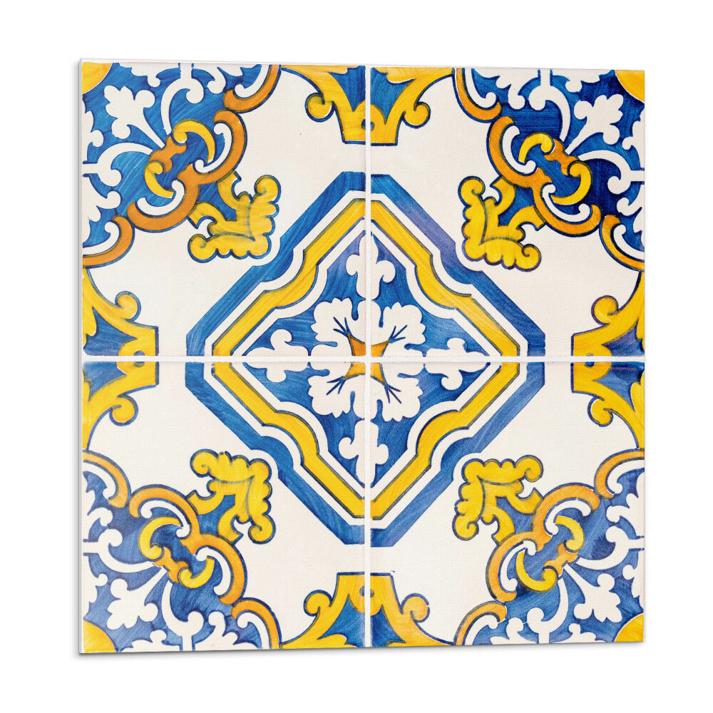 Samolepící dlaždice Mozaikový vzor s květinami