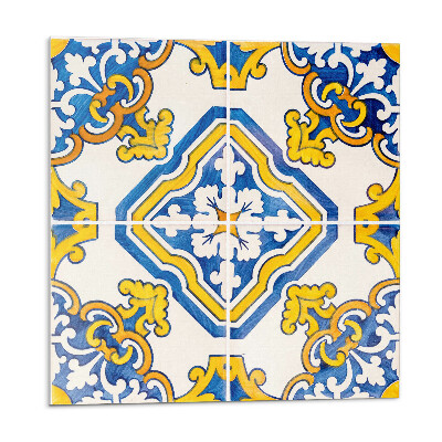 Samolepící dlaždice Mozaikový vzor s květinami