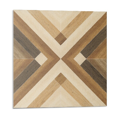 Samolepící podlahové čtverce Geometrický kostkovaný vzor