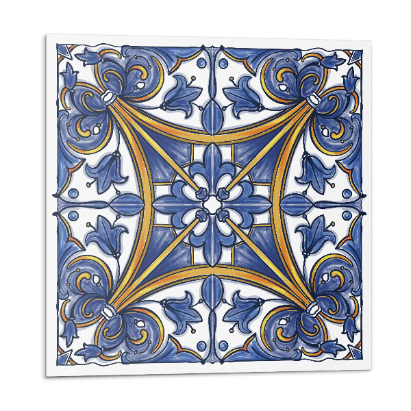 Samolepící dlaždice Rostlinný vzor s ornamenty