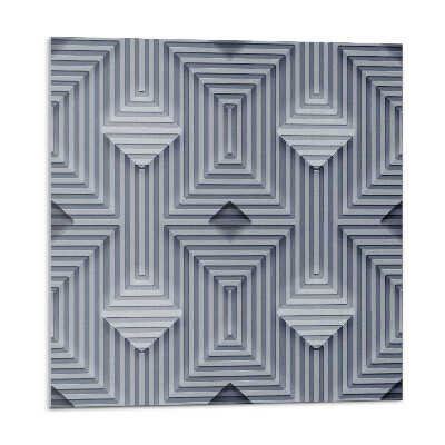 Samolepící podlahové čtverce Vícevrstvý geometrický vzor