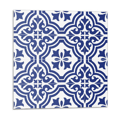 Samolepící podlahové čtverce Vzor rostlin v dlaždicích