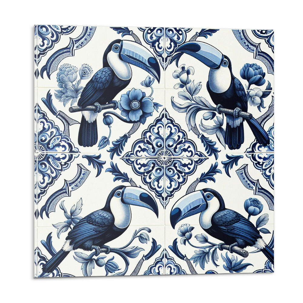 Pvc obklady Tukan na dekorativních dlaždicích
