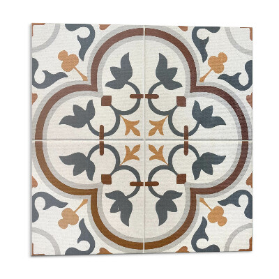 Samolepící dlaždice Kostkovaný květinový vzor