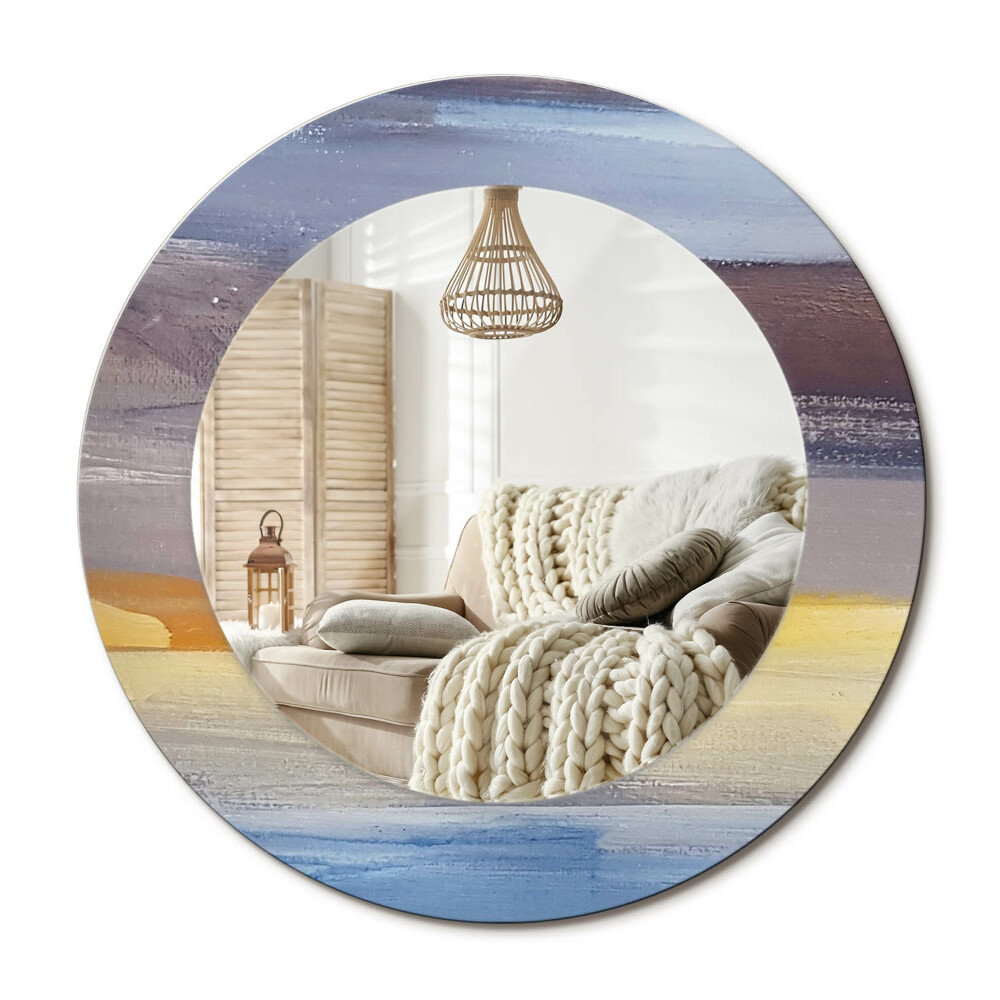 Kulaté dekorační zrcadlo na zeď Abstraktní obraz