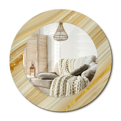 Kulaté dekorační zrcadlo Abstraktní vzor